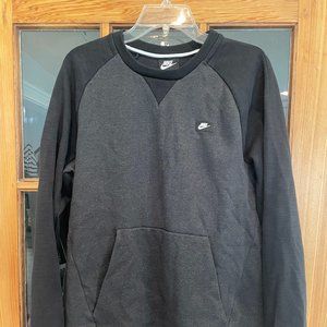 Men's Nike Optic Crewneck Sweatshirt w/ Hand Pocket (Medium) Heather Black